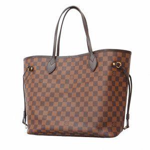 LOUIS VUITTON Brown Damier Neverfull MM Tote Bag